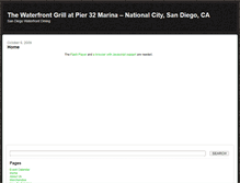 Tablet Screenshot of mywaterfrontgrill.com